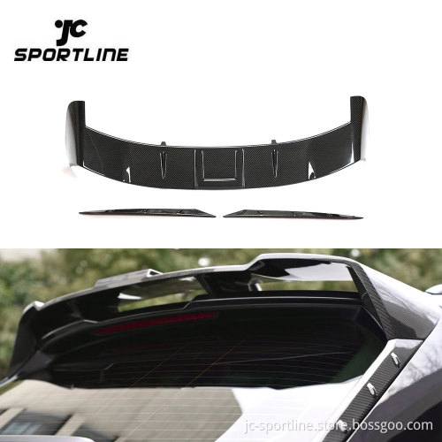 DRY CARBON Rear Roof Spoiler Top Wing for Audi RS6/R7 C8 Wagon (2019-2022)